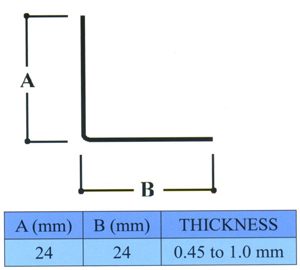 Système de plafond suspendu - Angle en acier galvanisé