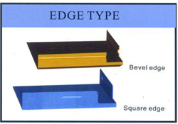 Type de bordure de carreau de plafond en métal